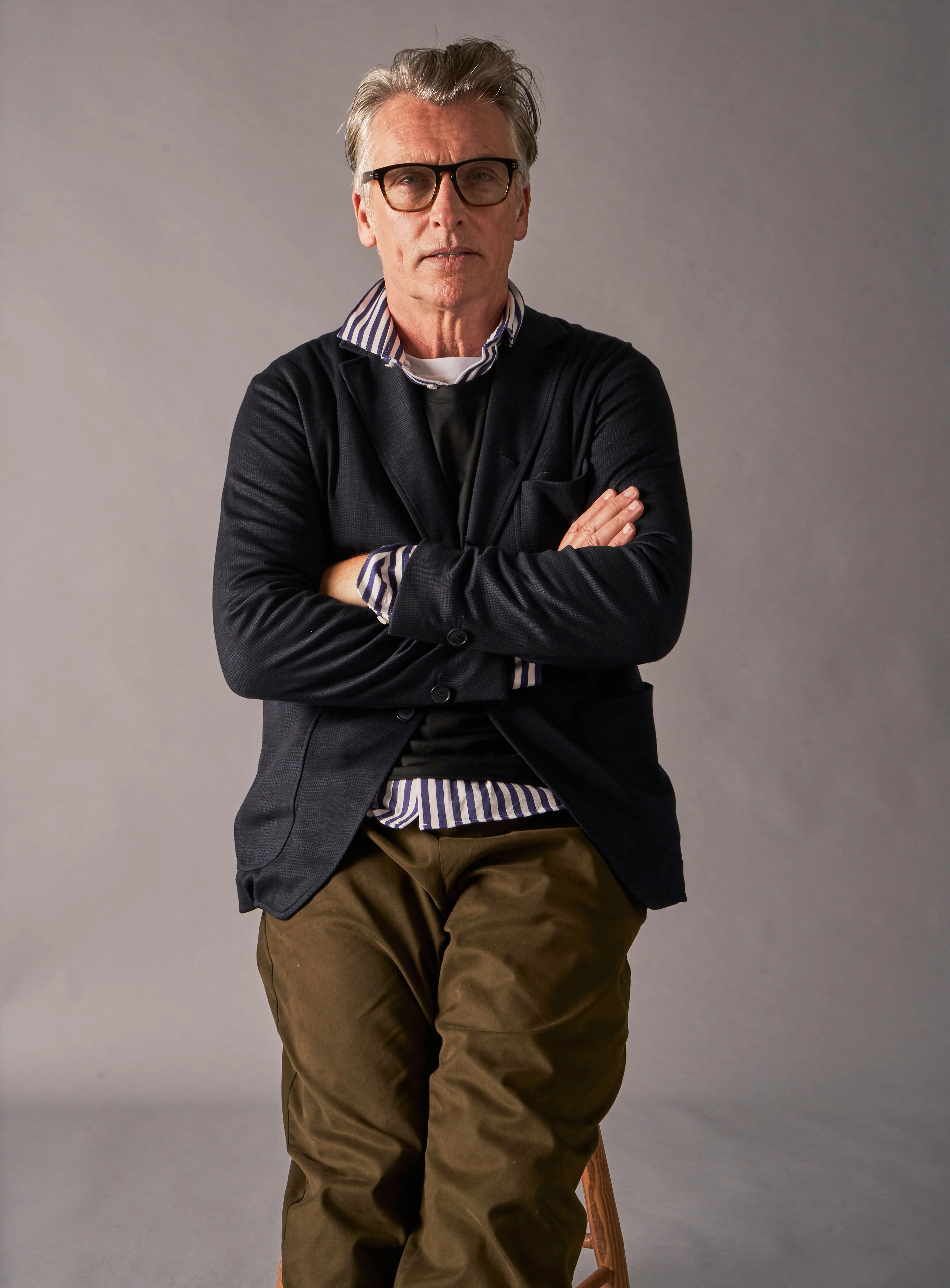 Recycled Modern City Stripe Cut Away Collar Shirt - Image 6