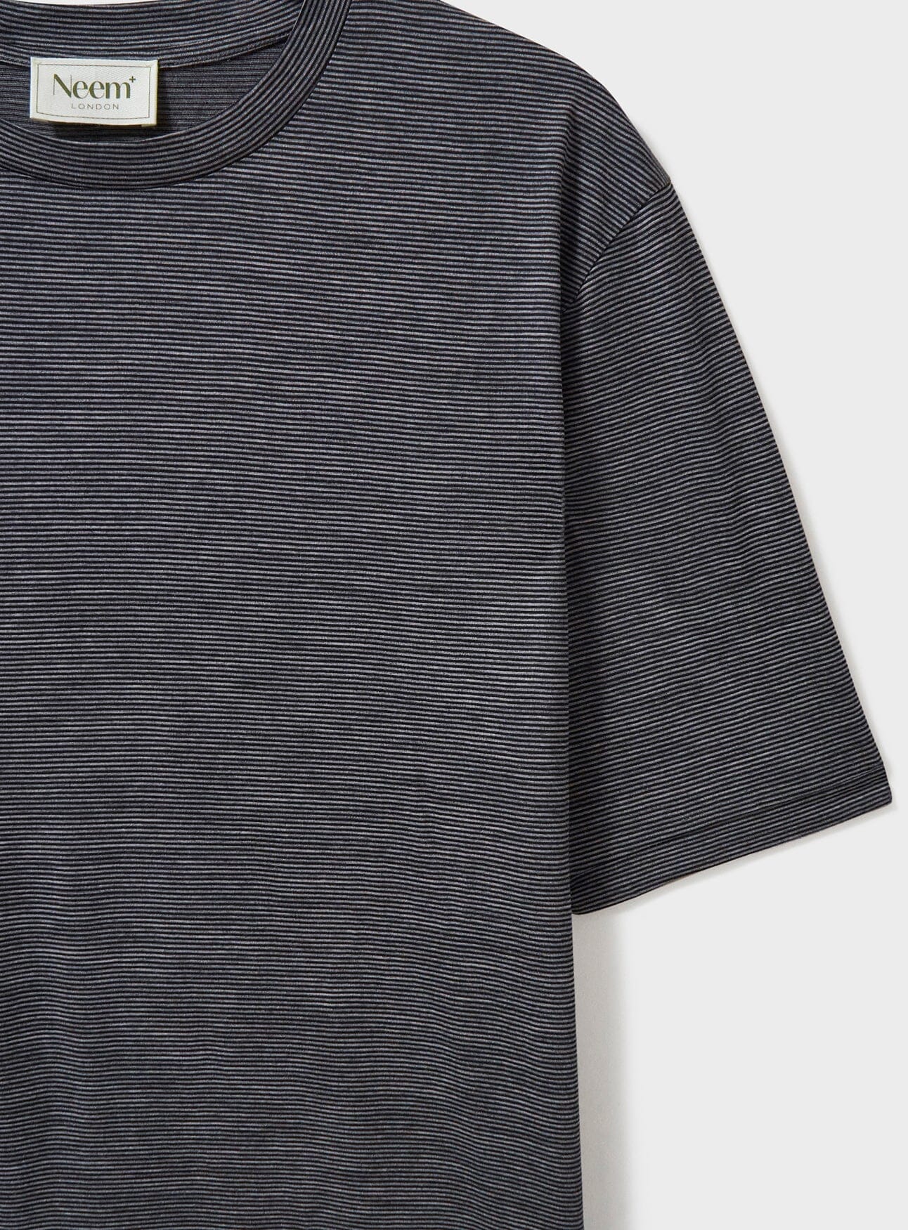 ZQ Merino Wool Jersey Charcoal Stripe T-Shirt - Image 3