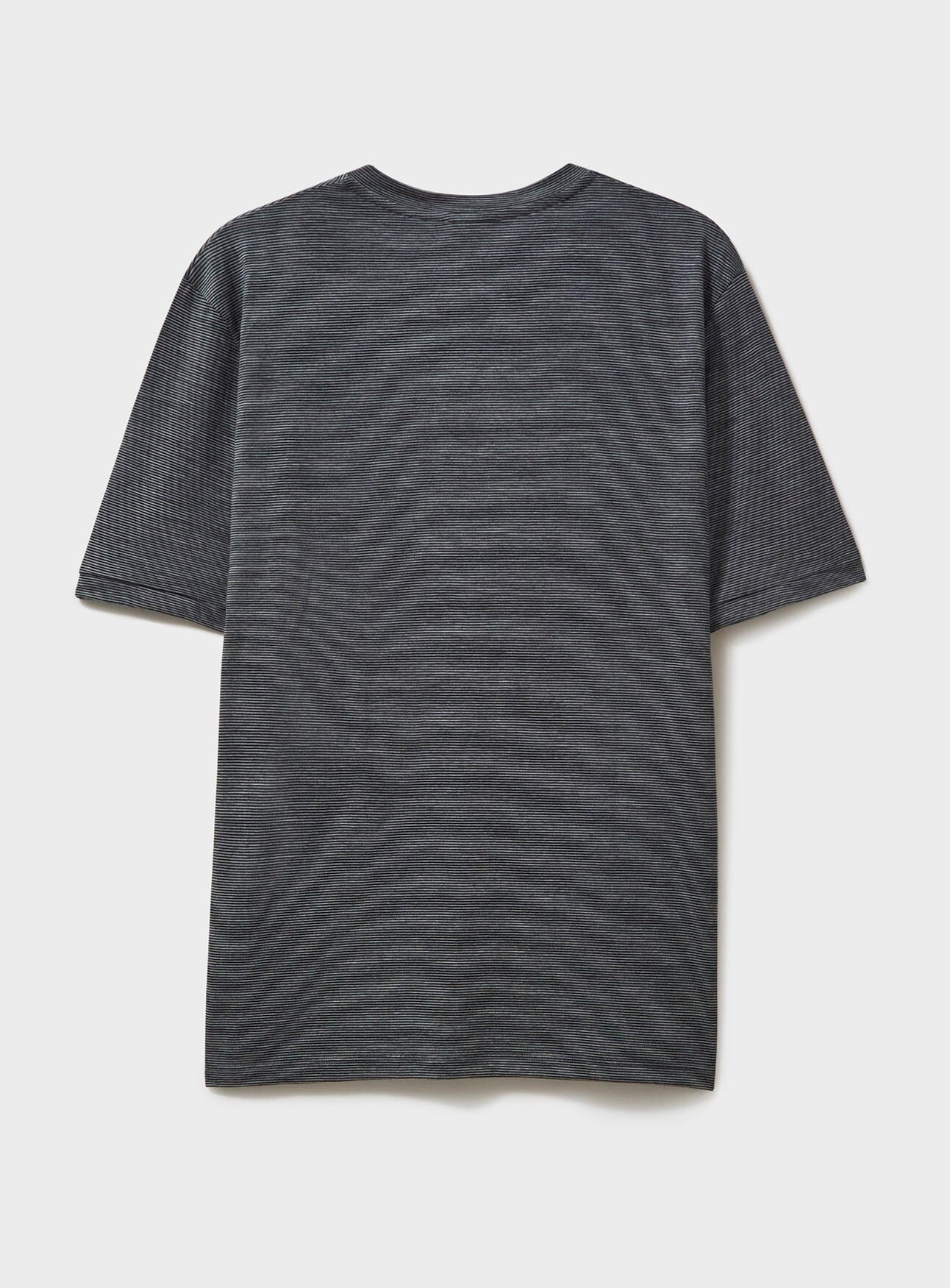 ZQ Merino Wool Jersey Charcoal Stripe T-Shirt - Image 5