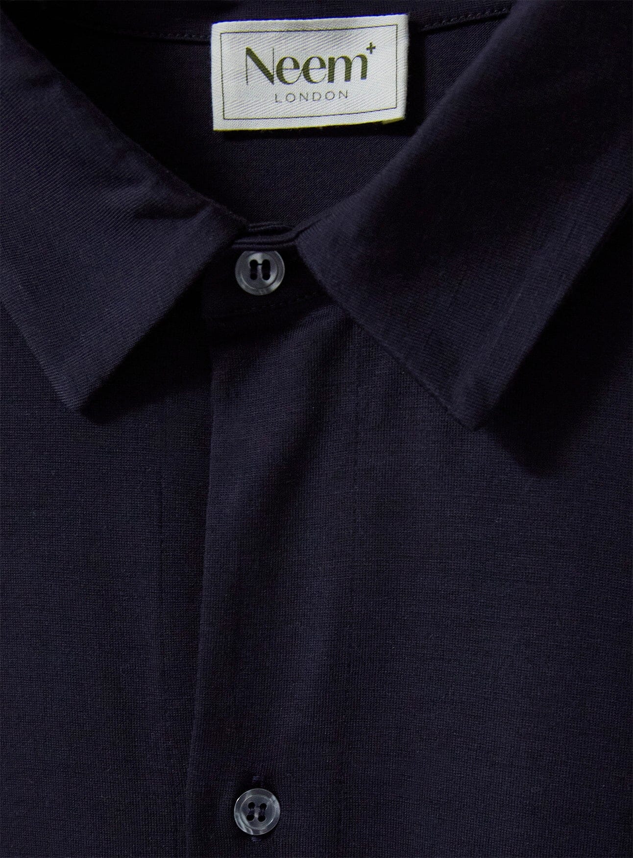ZQ Merino Super 120s Wool Navy Jersey Shirt - Image 3