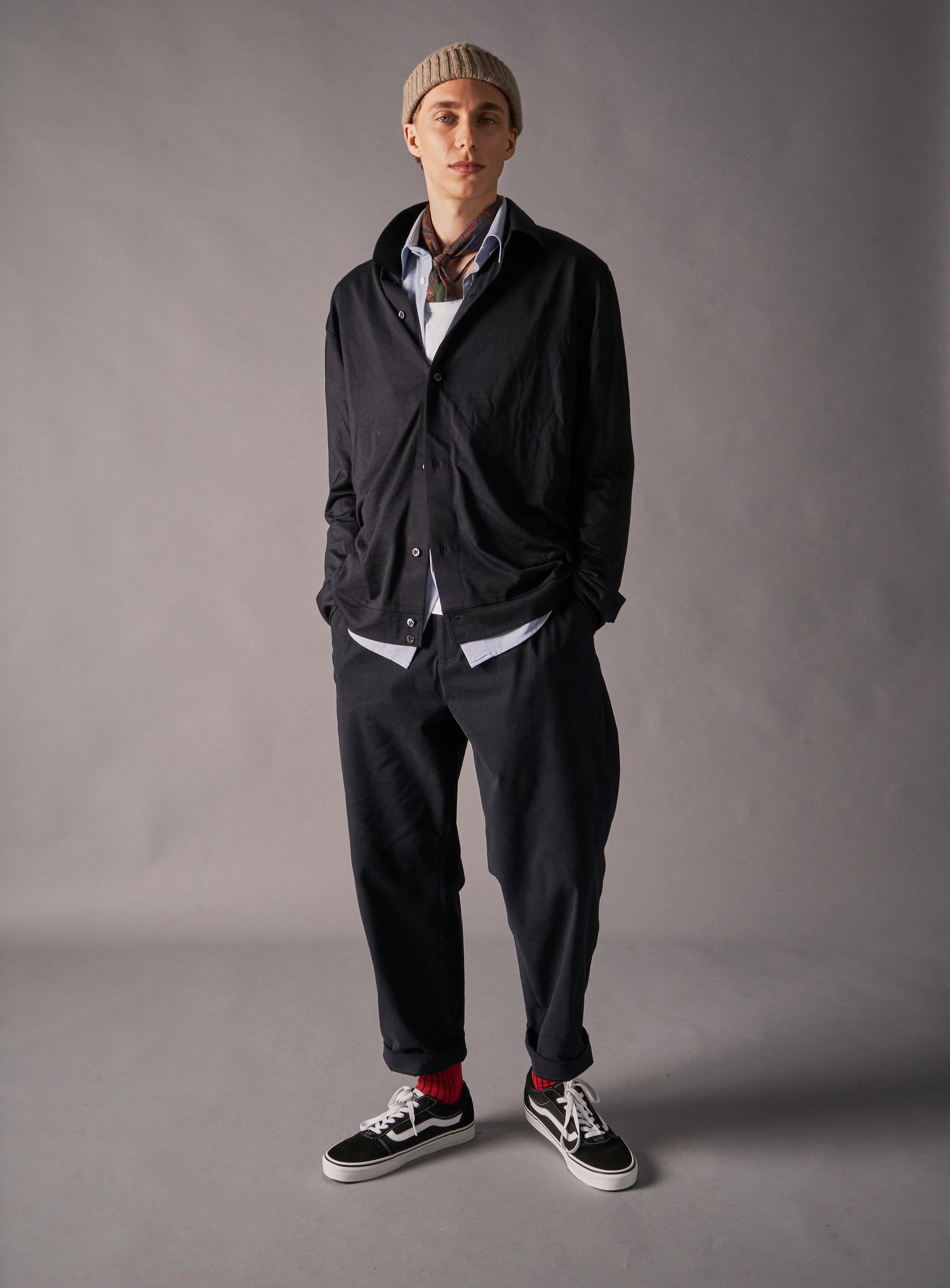 ZQ Merino Super 120s Wool Navy Jersey Shirt - Image 5