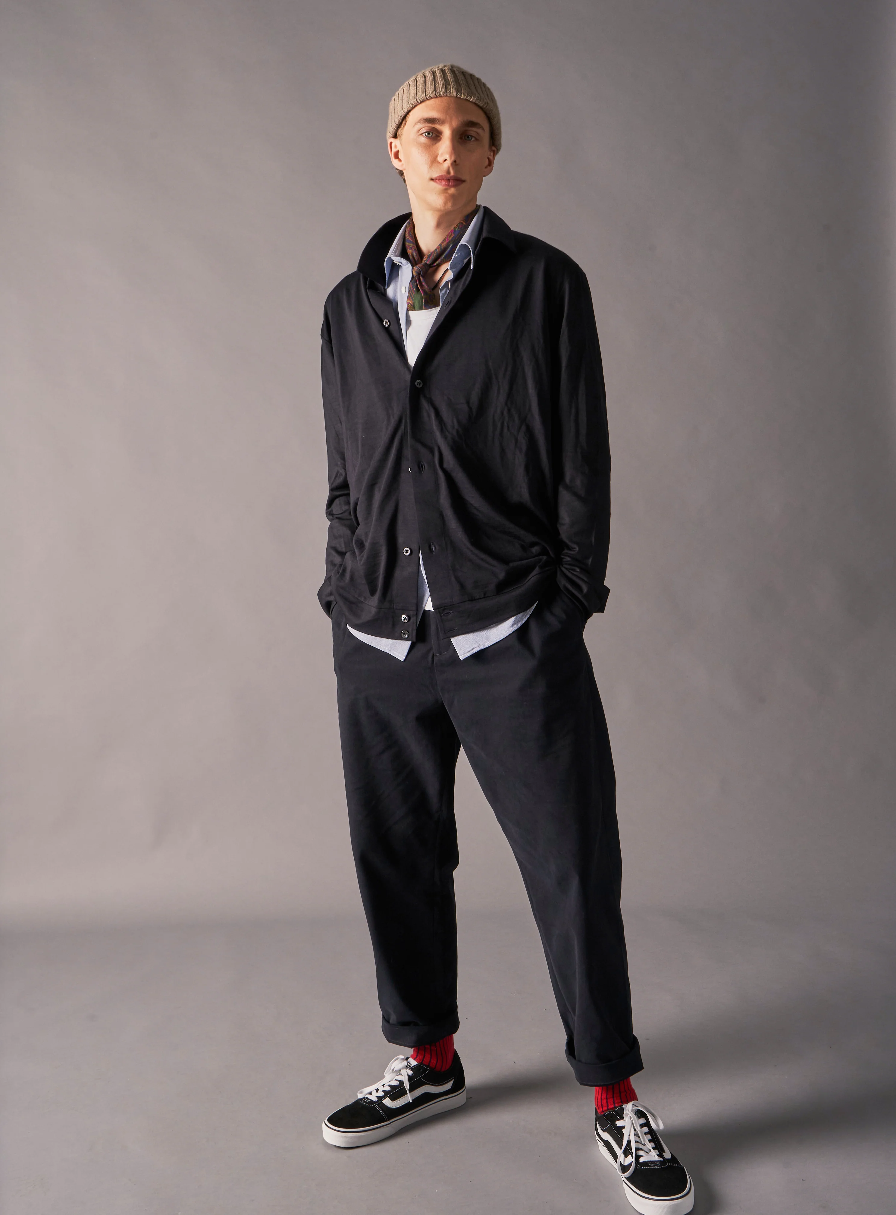 ZQ Merino Super 120s Wool Navy Jersey Shirt - Image 9