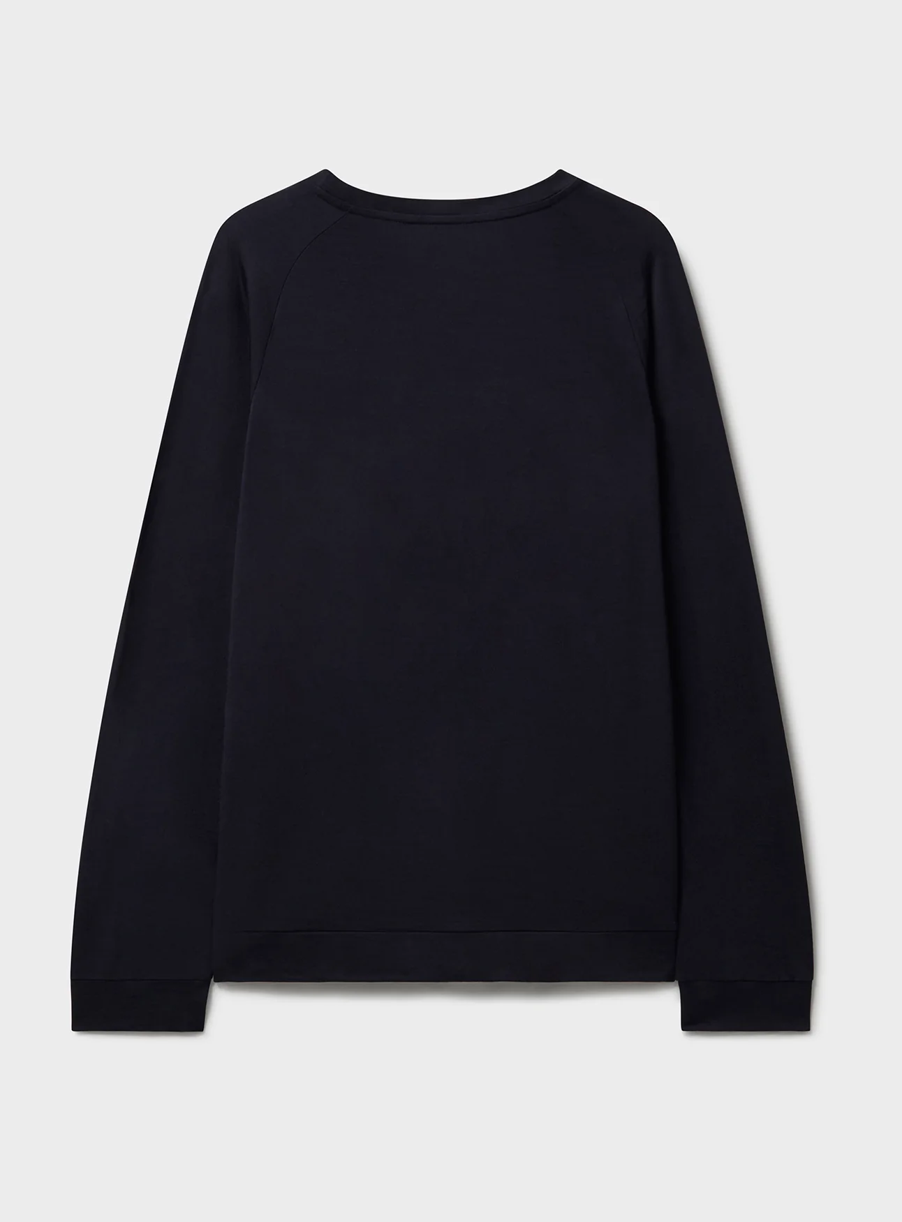 ZQ Merino Wool Jersey Long Sleeve Super 120s Navy Crew neck - Image 5