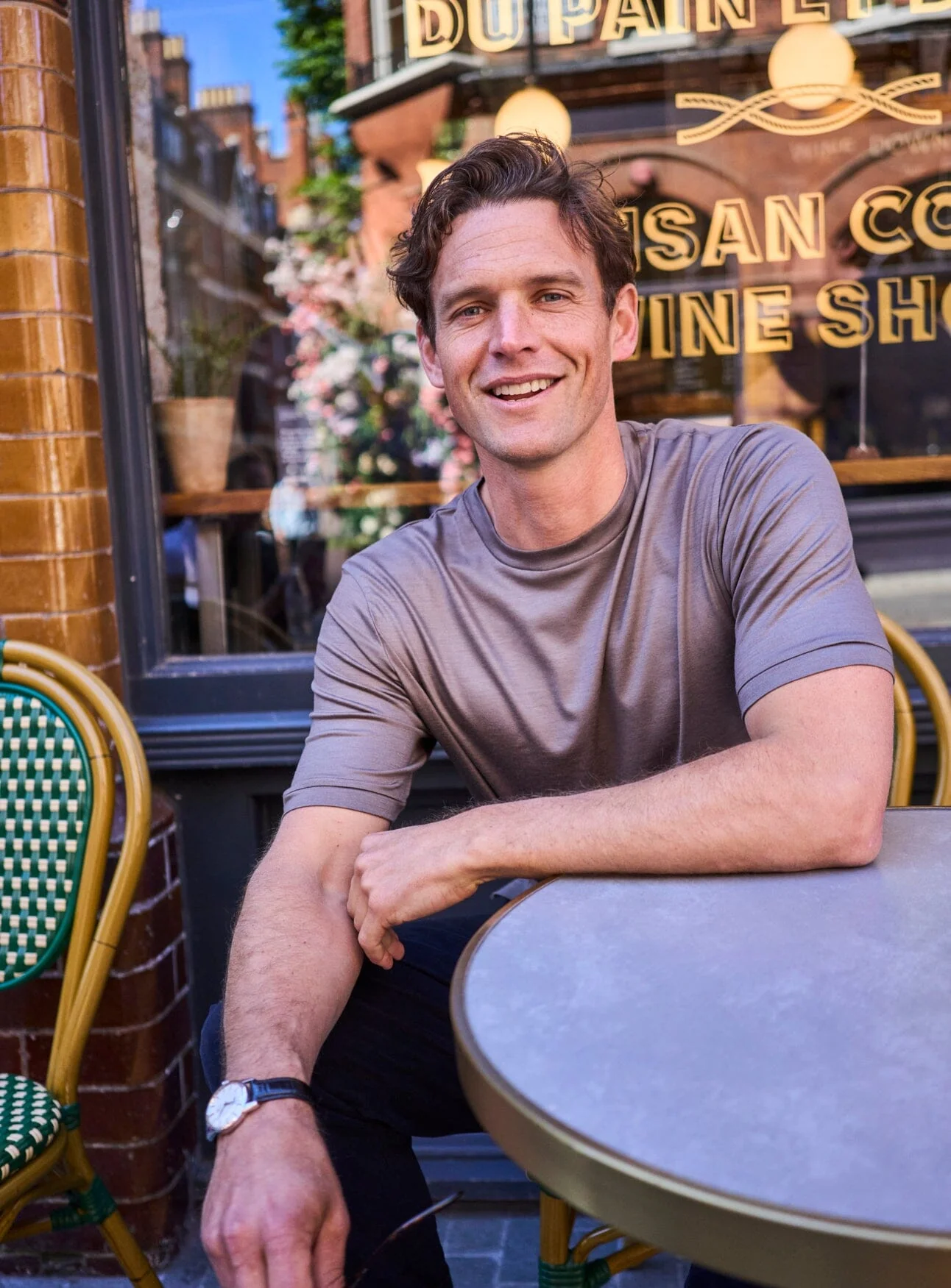 ZQ Merino Oatmeal Super 120s Stretch T-Shirt - Image 3