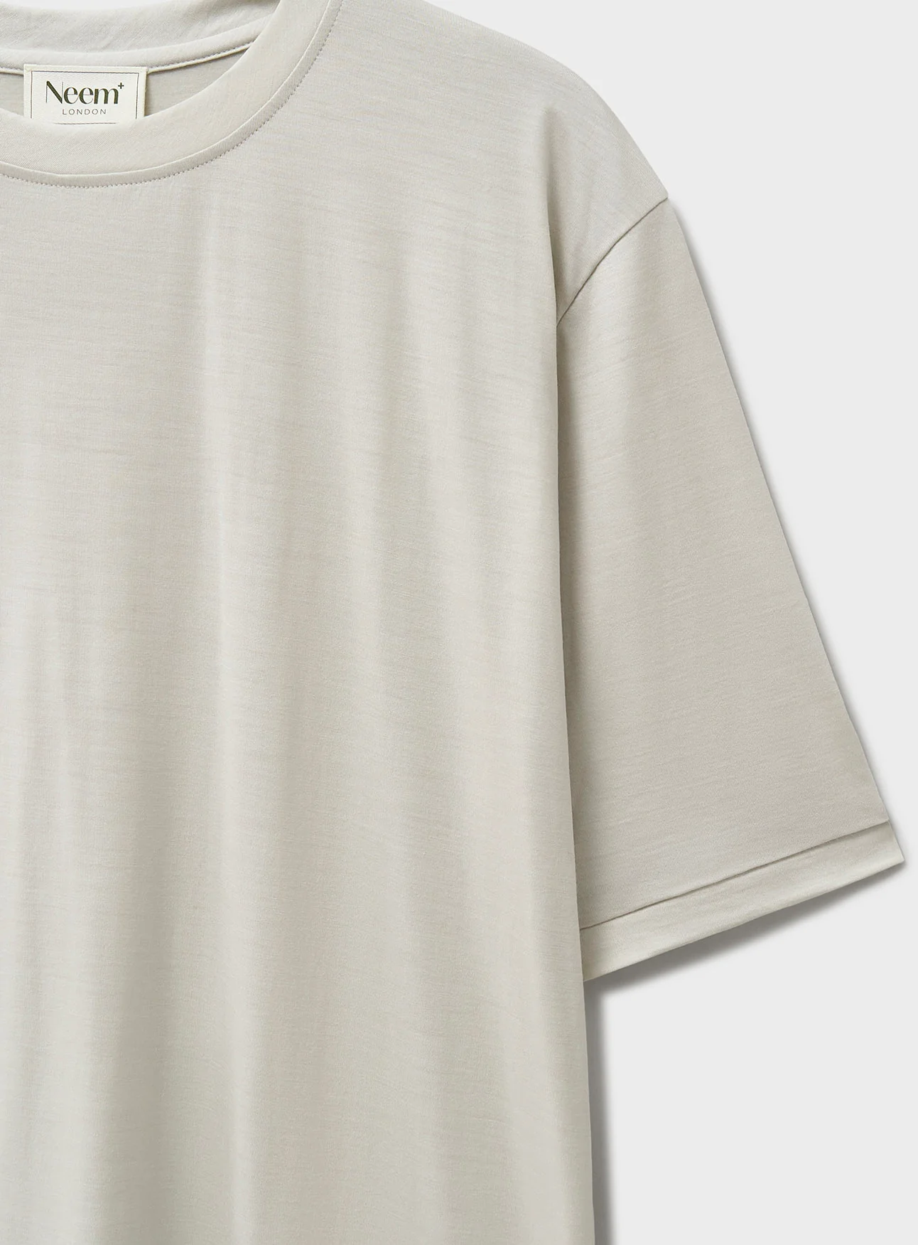 ZQ Merino Wool Jersey Ecru T-Shirt - Image 3