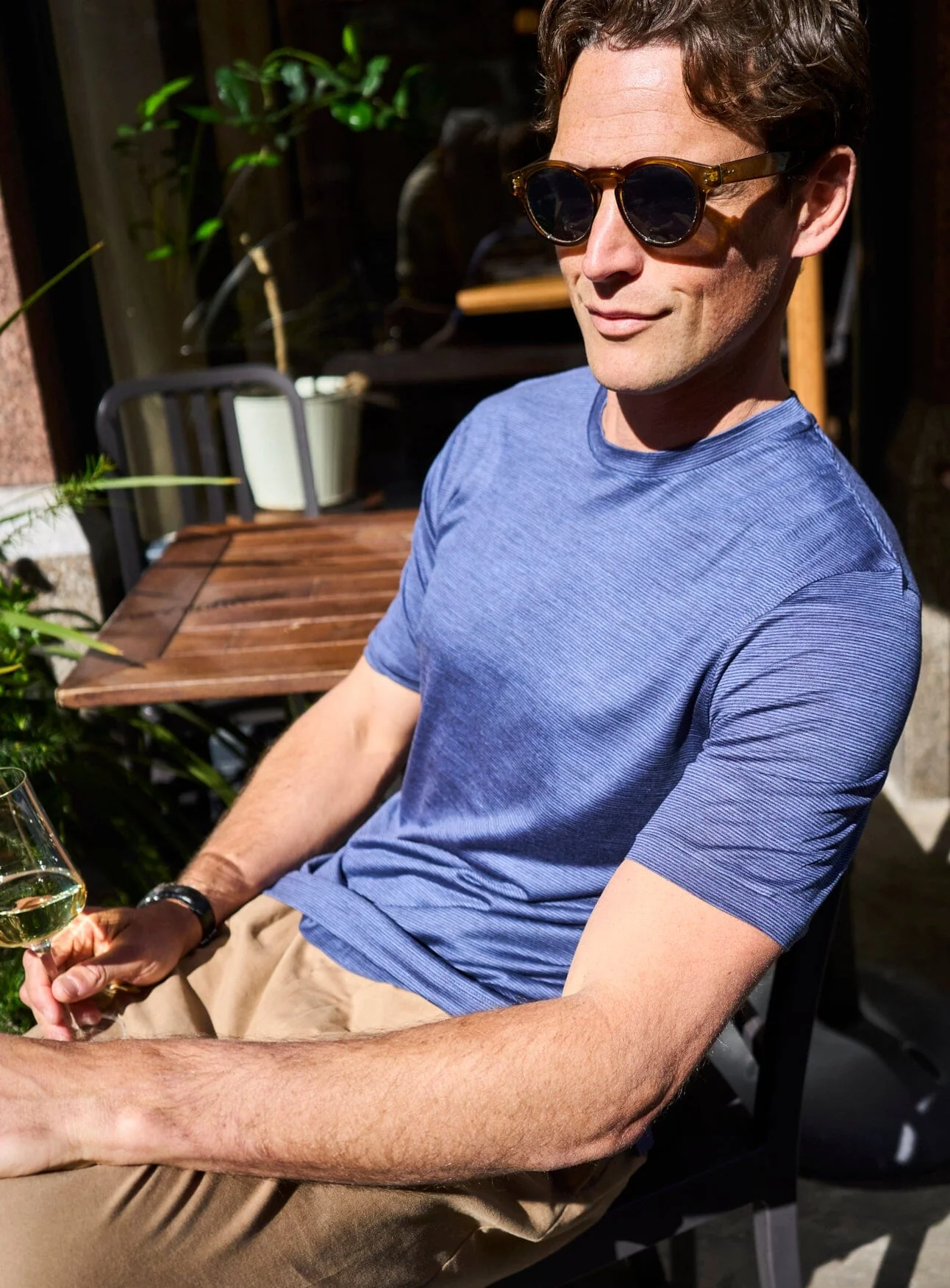 ZQ Merino Wool Jersey Sky Stripe T-Shirt - Image 6